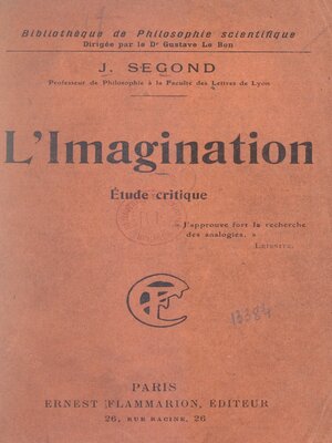 cover image of L'imagination